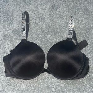 Bling strap push up bra